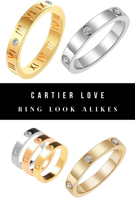 cartier love ring 6mm dupe|cartier look alike ring.